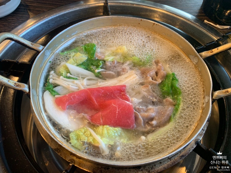 삼성 코엑스 맛집 :: 하나샤부정_쌀쌀한 날엔 돼지고기 샤브샤브와 냄비 우동