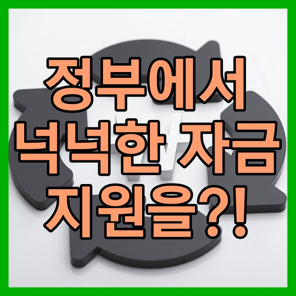  정부보조금 종류 꼼꼼하게 정리해드리겠습니다.