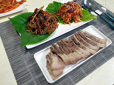  부드러운 "돼지고기 수육" 만들기