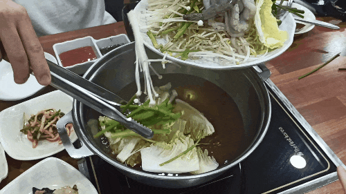  사당 샤브샤브::흑돼지+해물 대유샤브샤브