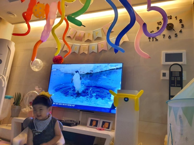  1년 365일 24시간, 나미벌룬에서 주문한 가랜드와 풍선으로 파티해요.