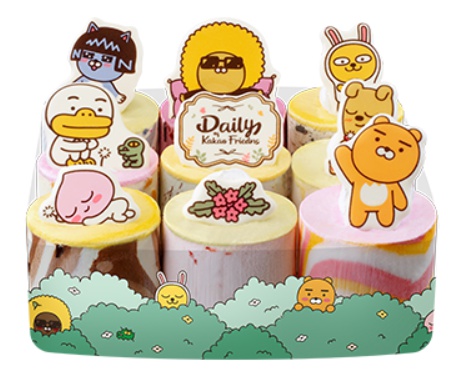 막둥이 생일날 배스킨라빈스아이스크림케이크~