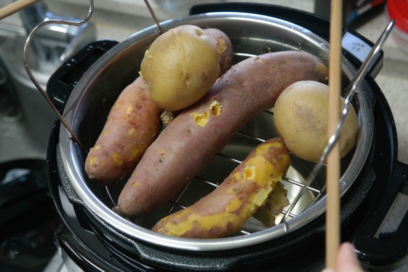 압력멀티쿠커 버논베리굿팟 압력찜요리 닭백숙 ,찐고구마 간단해