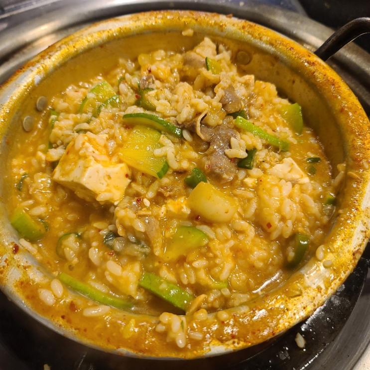  서울 선유도 맛집, 차돌박이 된장술밥이 맛있는 천이오겹살