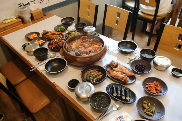  거제도맛집 푸짐하게 해물가득 예이제해물듬뿍칼국수게장