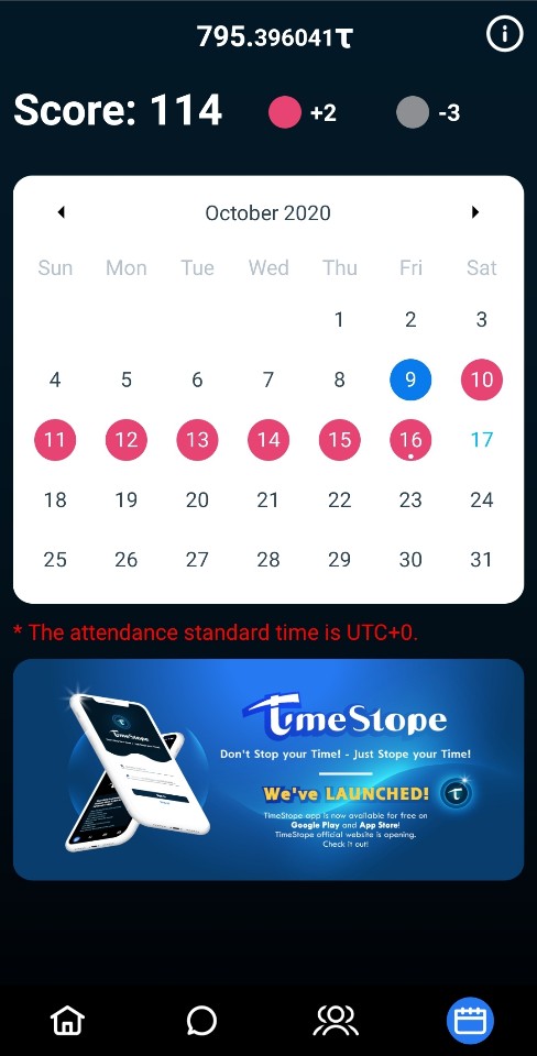 타임스토프(TimeStope)-혁신적인 시간채굴 어플 1주 채굴 후기 (1일 1회 10초 출석체크 끝~~)