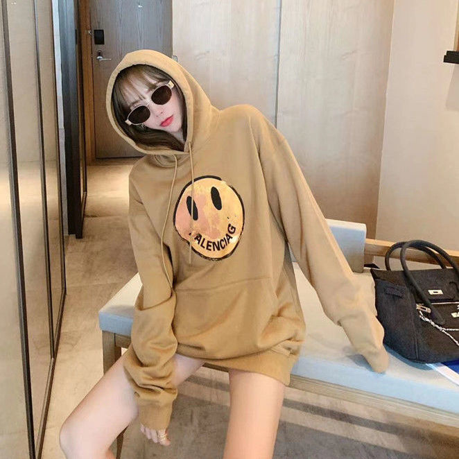  료미네 수입의류️_ 스마일 멀티 후드 티셔츠