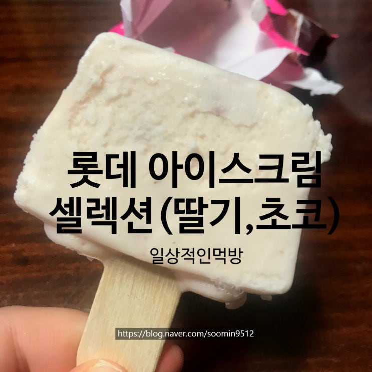  롯데 셀렉션 (SELECTION)추억의 아이스크림 오랜만에 먹어봤어요