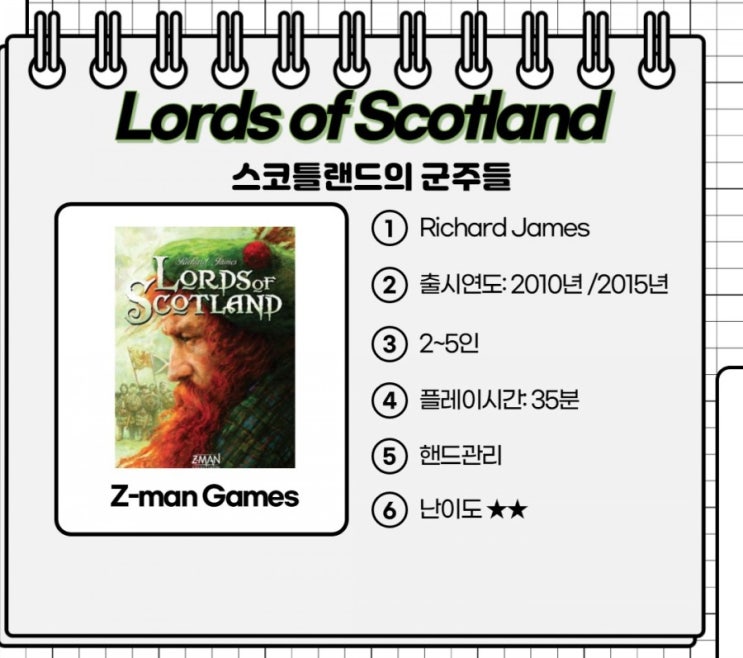  No.7 부족들이여, 나의 깃발 아래 모여라! Lords of Scotland (스코틀랜드의 군주들