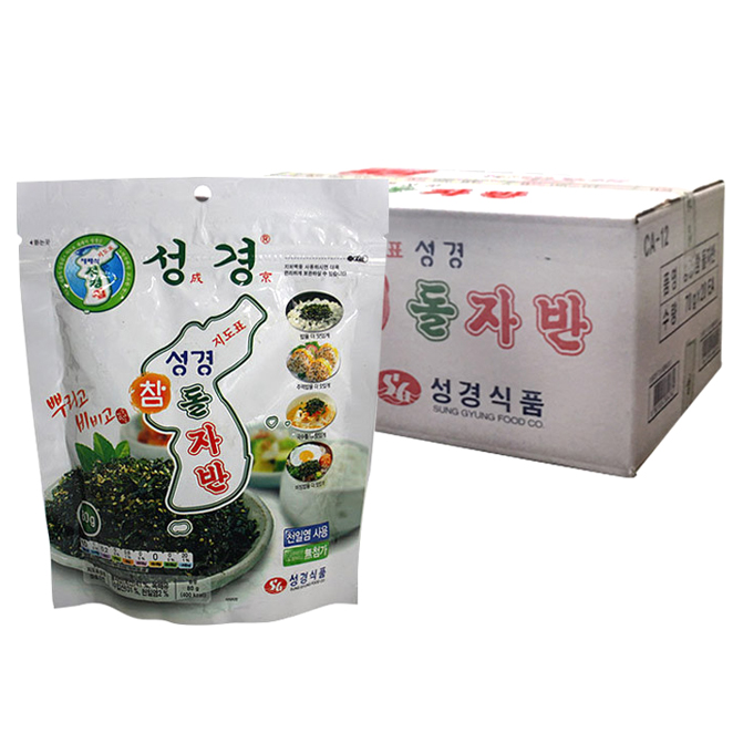 성경 지도표 참 돌자반 70g 20개입 BOX 식품 &gt; 신선식품 수산물/건어물 김 조미김 도시락김, 성경 돌자반 70g, 20