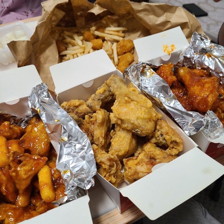 양념치킨+ 후라이드치킨 + 순살닭강정 21000원 맥시칸치킨 배달음식할인꿀팁