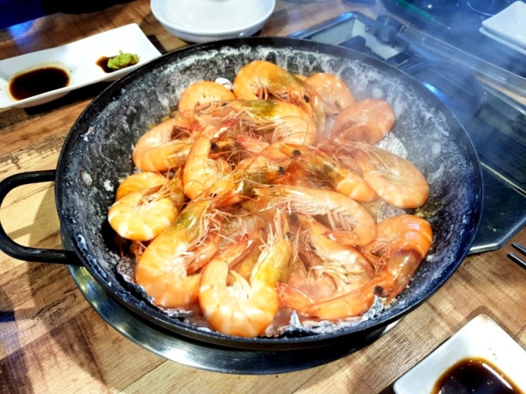  경남 고성 새우 맛집 일번수산왕새우 새우머리튀김 대박!! 가리비는 실패ㅜㅜ