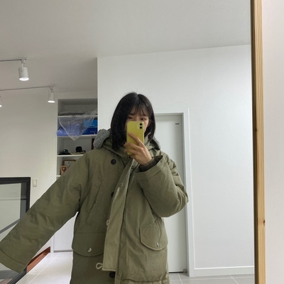 [ 톰보이 ] 톰보이 후드 숏 다운 점퍼
