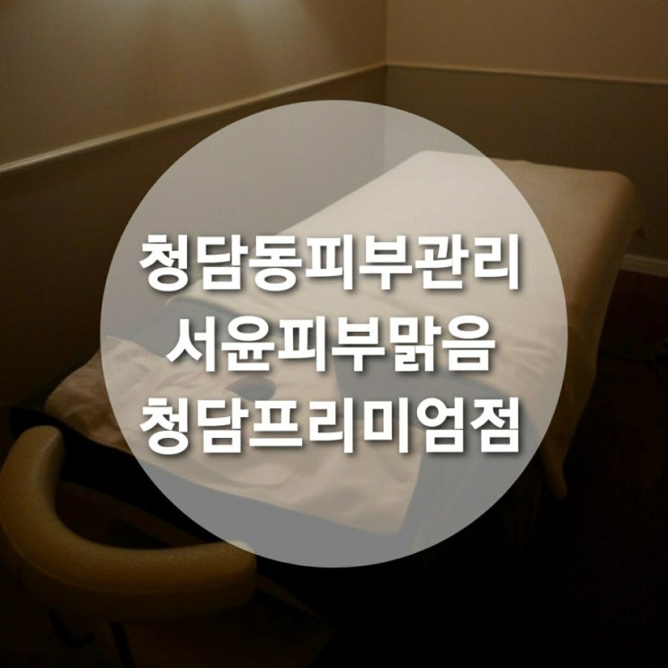  청담동 피부관리/청담 에스테틱 서윤피부맑음 청담프리미엄점