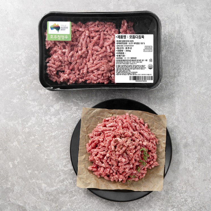 호주산 모듬 다짐육 (냉장), 300g, 1개