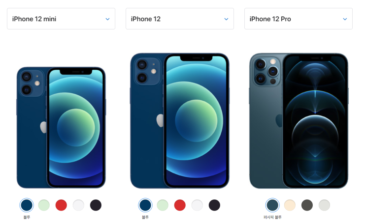 아이폰 12 가격/성능 완벽비교(미니, 12, 프로, 프로맥스)