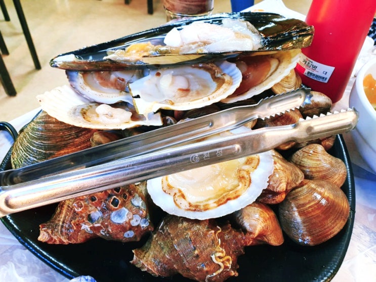  전곡항 맛집- 전곡 어촌푸드 바지락칼국수, 조개구이(주차 편한 식당)