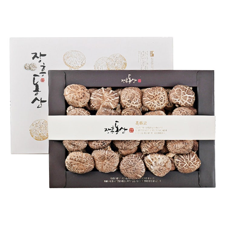 장흥 표고버섯 선물세트 흑화고 200g + 종이백, 1세트