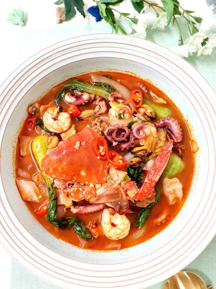 짬뽕 짬뽕탕 만들기~ 청정원 직화짬뽕으로 우리집이 짬뽕맛집