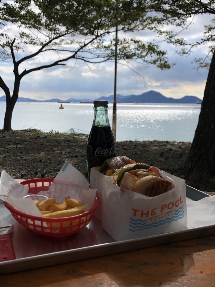  <남해맛집> 경남가볼만한곳 ; 오션뷰에서 수제버거 먹기 남해 더풀(THE POOL)
