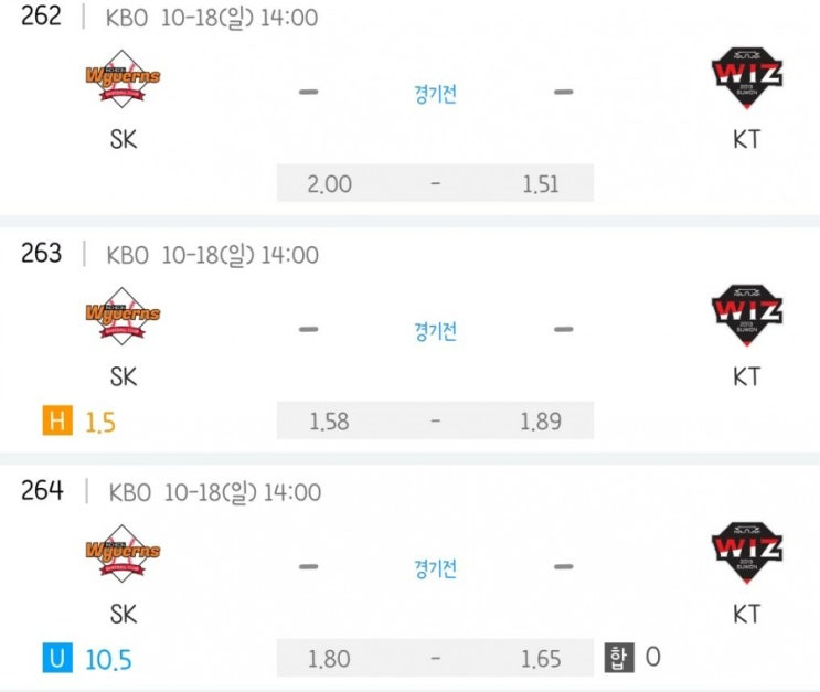 2020.10.18 KBO 프로야구 SK KT | 키움 두산 | 한화 삼성