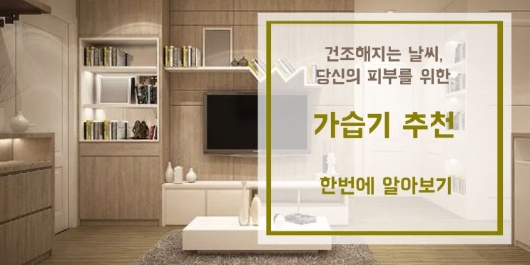  가습기추천 점점 건조해지는 요즘, 당신의 피부를 위한 가습기를 찾고계신다면 바로 여기! /가습기추천/ 가습기