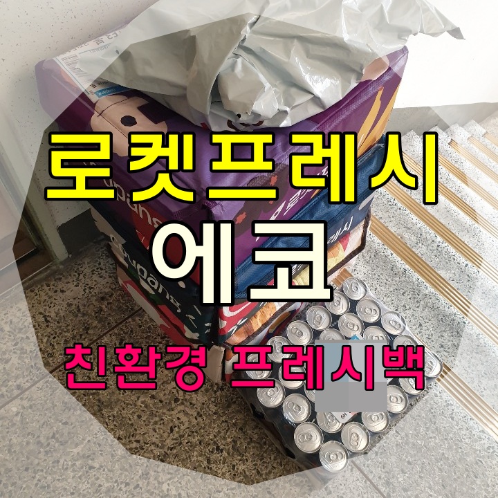 쿠팡 로켓프레시 에코 친환경 프레시백 이용하고 환경 지키기