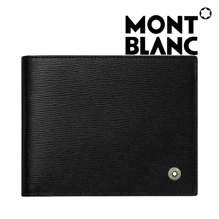 MONT BLANC 몽블랑 블랙 남성 반지갑 114686 6cc