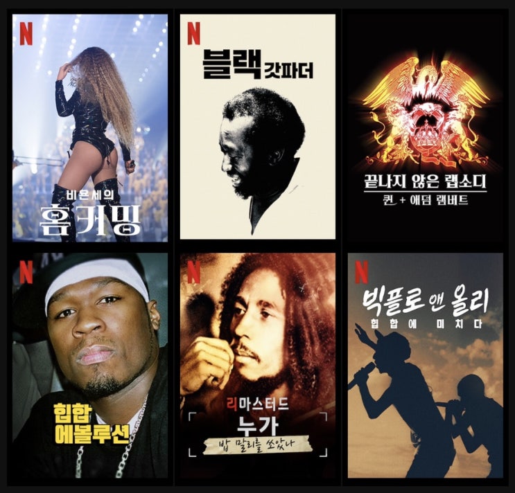  넷플릭스 음악 다큐멘터리 목록 : 블랙핑크, 비욘세, 트래비스 스콧