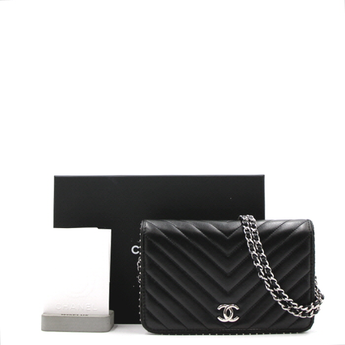  샤넬 A81220 SILVER TRIM 쉐브론 WOC 크로스백aa07384