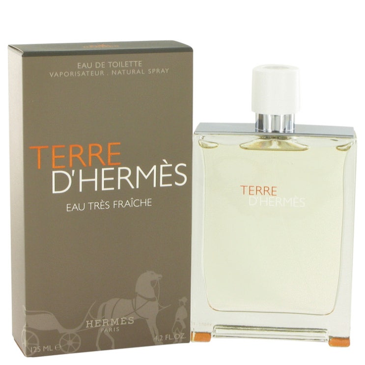  에르메스 Terre D'Hermes Eau Tres Fraiche De Toilette Spray 125 ml for Men, 125ml