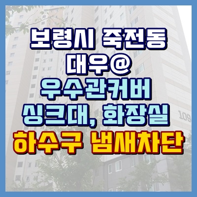  보령하수구냄새 바퀴벌레차단 유입로를 막아야 합니다.