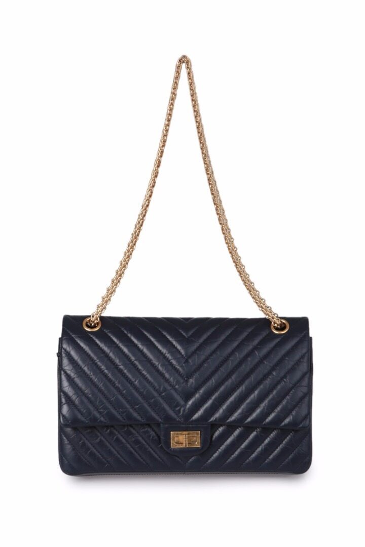  [Chanel]Chevron 2.55 Large Flap Bag