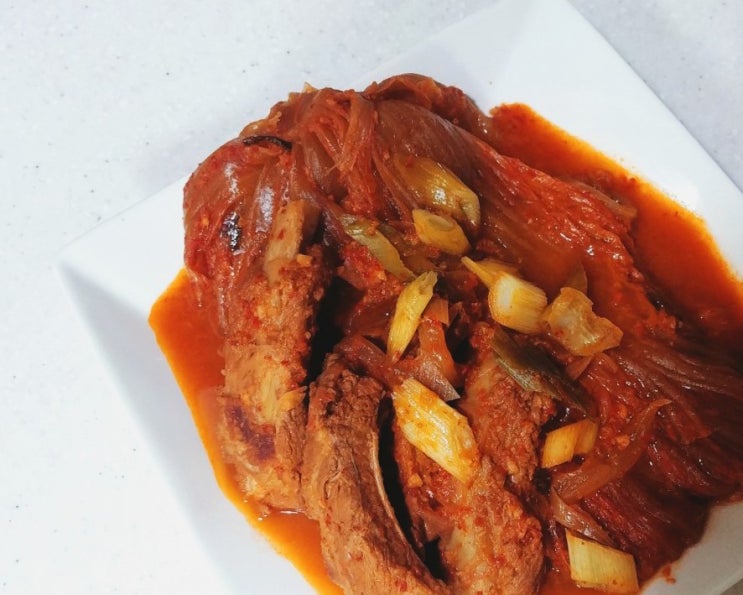  등갈비 김치찜, 찬바람 부는 날 생각나는 밥 도둑!!