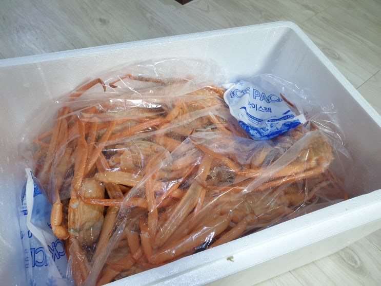  홍게 택배 저렴하게 먹었어요