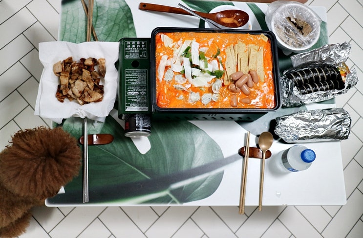  택배떡볶이로 만든 603강남분식 로제떡볶이 밀키트 존맛!