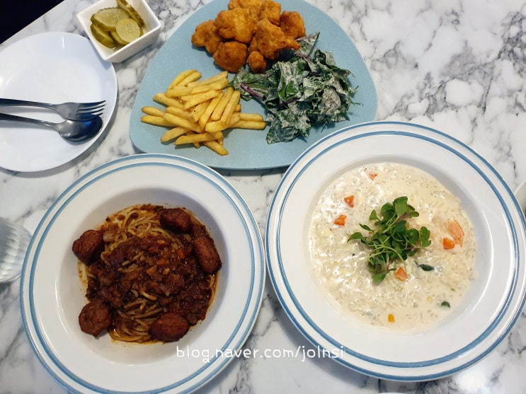  강남구청역점심 원디쉬파스타 가성비갑 파스타 저녁 회식도 좋아