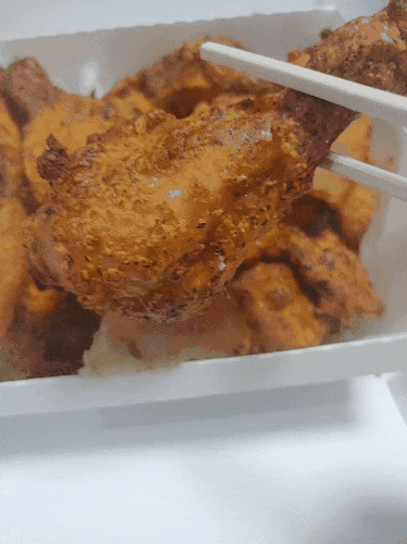  굽네치킨 고추바사삭!응?위험한거아냐?