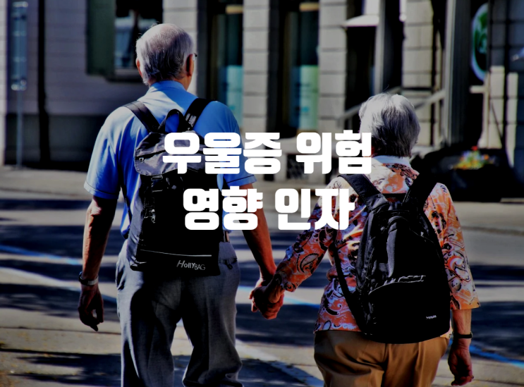  우울증 위험 영향 인자는 무엇인가?