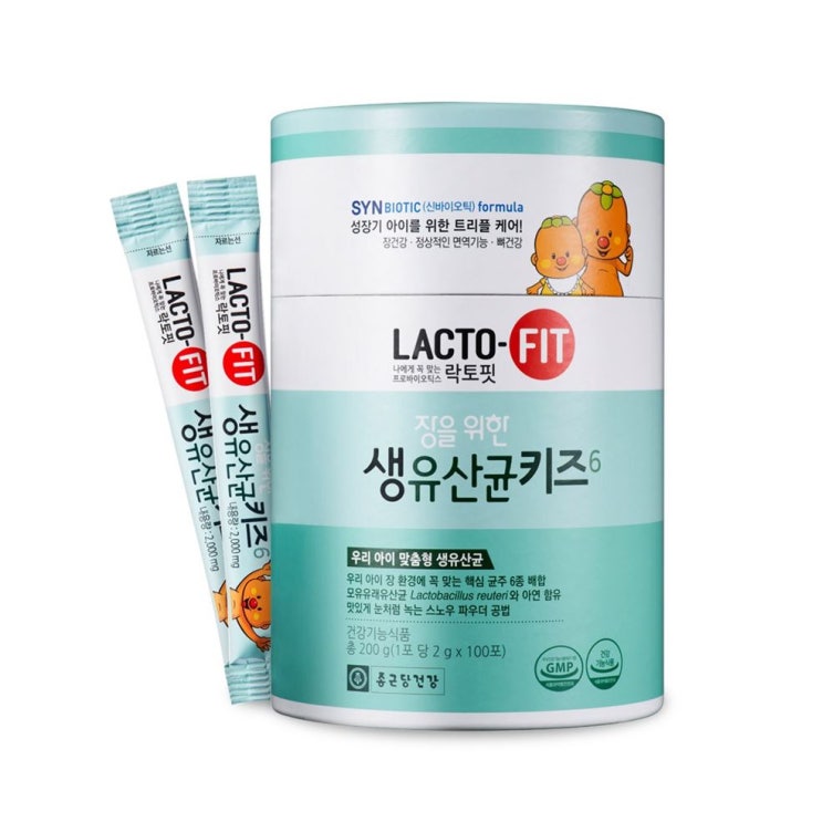 세일 종근당건강 락토핏 생유산균 키즈6 2 000mg x 100포! 잘나왔네요