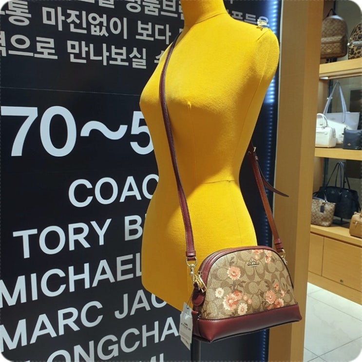  [메스티지] COACH 코치가방 데이지프린트 시그니처 돔 크로스백 3055 IMP4X NC순천점