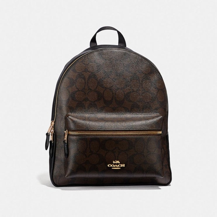  코치 [HAPPYNY] COACH_ 32200 MEDIUM CHARLIE BACKPACK (BLACK BROWN)
