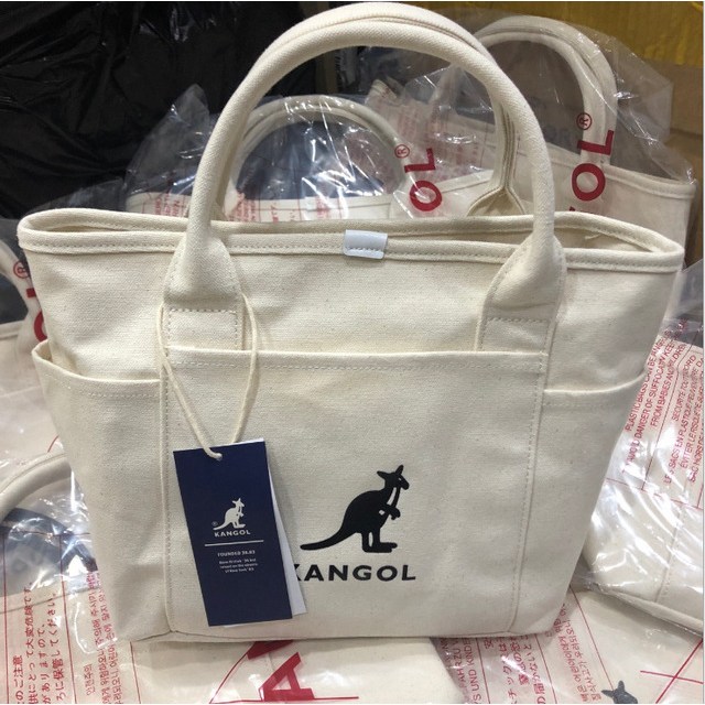  캔버스 토트백 피크닉 3753 아이보리 Kangol Canvas ToteBag Picnic