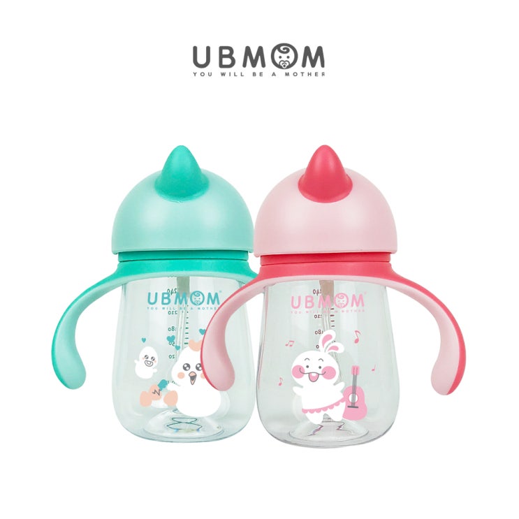  유아빨대컵/유비맘 코니빨대컵