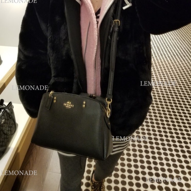  코치 [HAPPYNY]COACH_91146 MINI LILLIE CARRYALL BAG(BLACK)