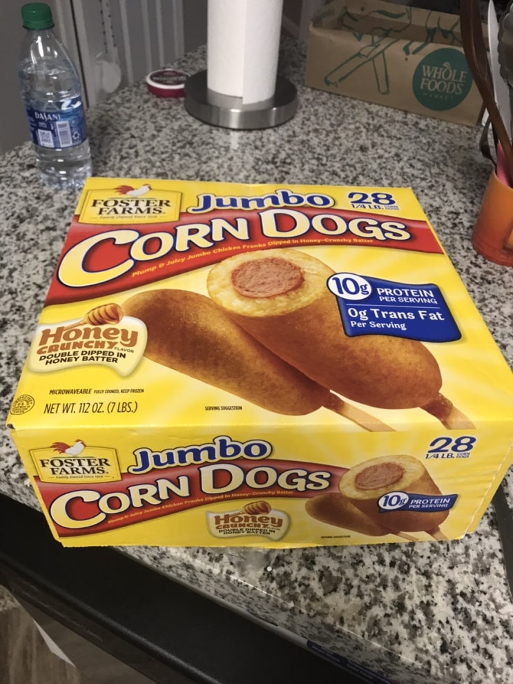 Corn Dogs 미국 코스코에서 산 핫도그 ^^
