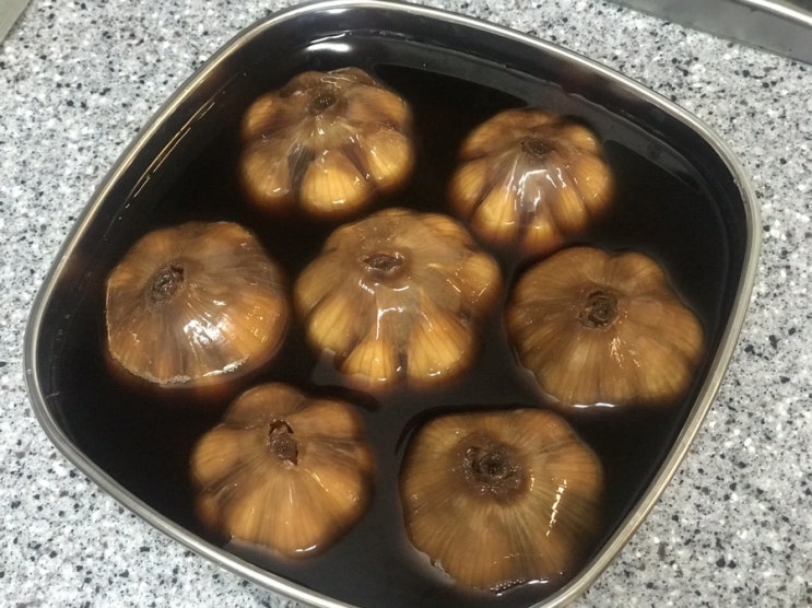  마늘짱아찌 선물받음