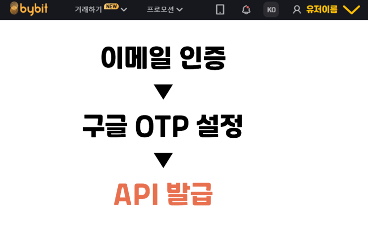  바이비트 API 키 발급 하기 - 왕초보자용