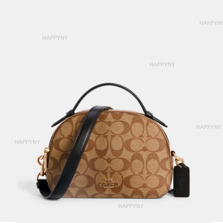  코치 [HAPPYNY]COACH_1591 세레나 사첼백 SERENA SATCHEL BAG(KHAKI BLACK)