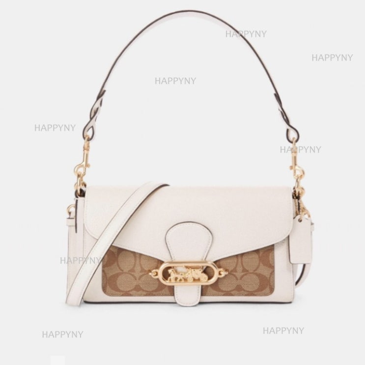  코치 [HAPPYNY]COACH_90782 스몰 제이드 숄더백 SMALL JADE SHOULDER BAG(KHAKI CHALK)
